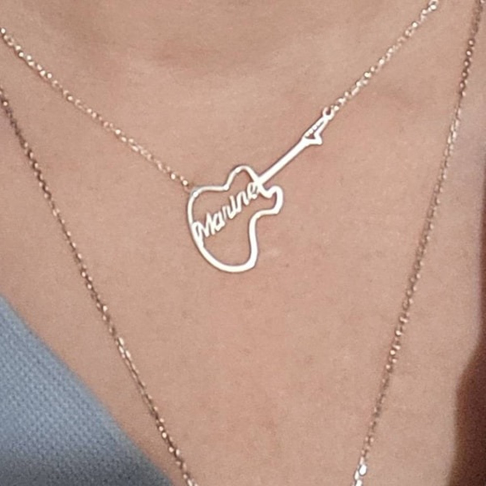 Personalized Guitar Symbol Nam - Musical Instrument And Name recension och pris