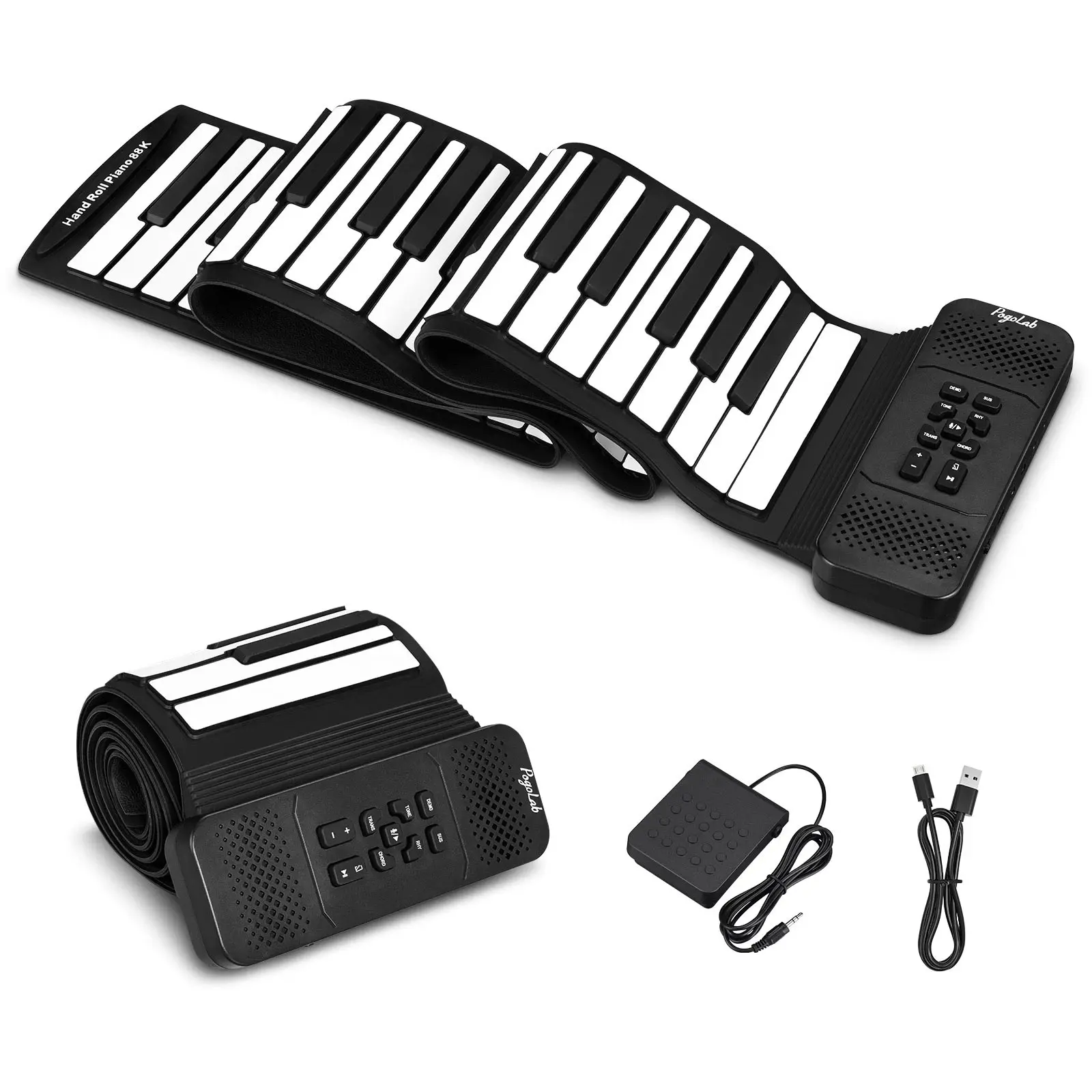 Pogolab 88 Keys Hand Roll Up P - Musical Instrument Keyboard recension och pris