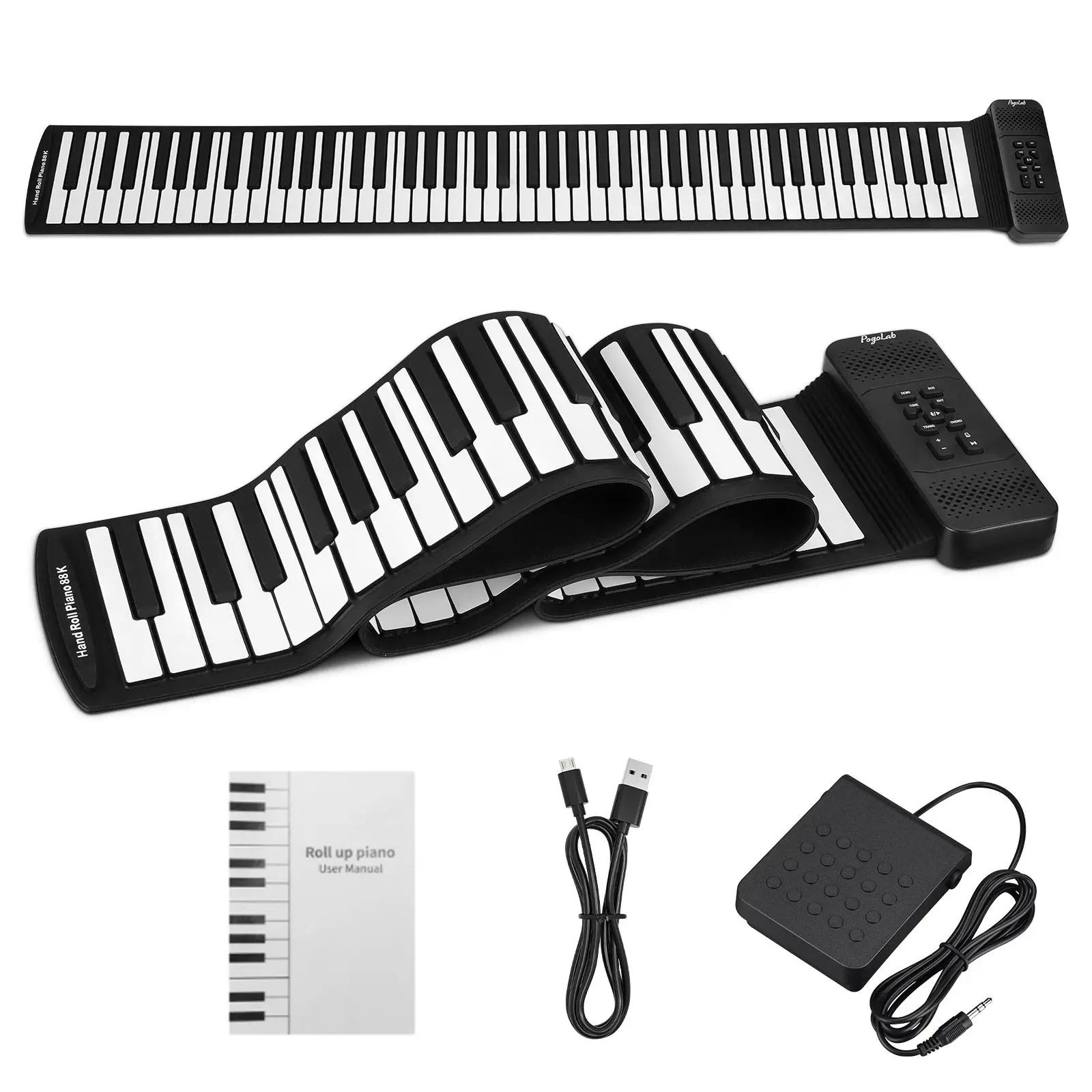 Pogolab 88 Keys Hand Roll Up P - Musical Instrument Keyboard recension och pris