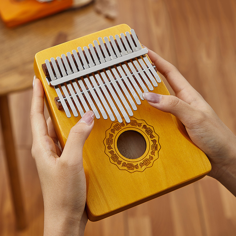 Hluru 17 Key Kalimba Finger Pi - Musical Instrument Keyboard recension och pris