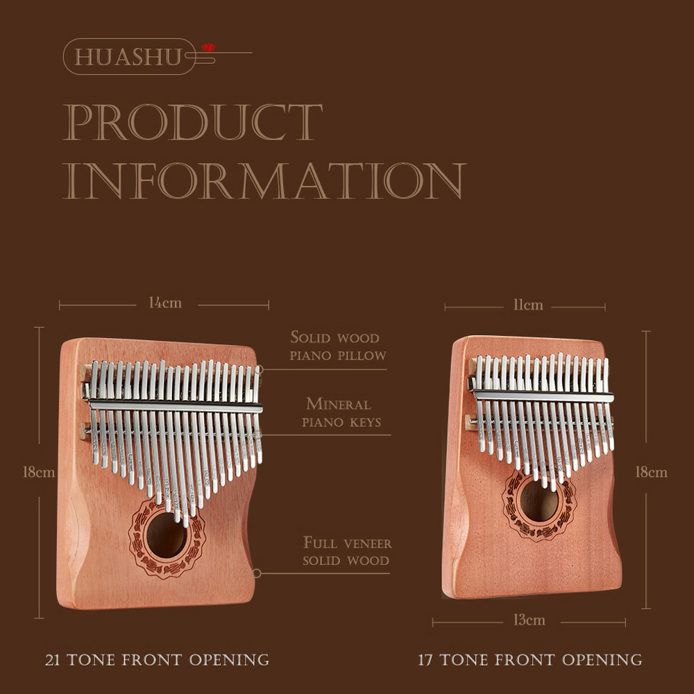Hluru 17 Key Kalimba Finger Pi - Musical Instrument Keyboard recension och pris