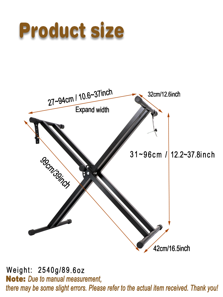 1pc Keyboard Stand Adjustable  - Musical Instrument Keyboard recension och pris