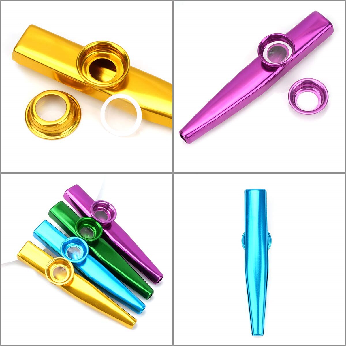 Kazoo Silver Aluminum Alloy wi - Musical Instrument Kazoo recension och pris