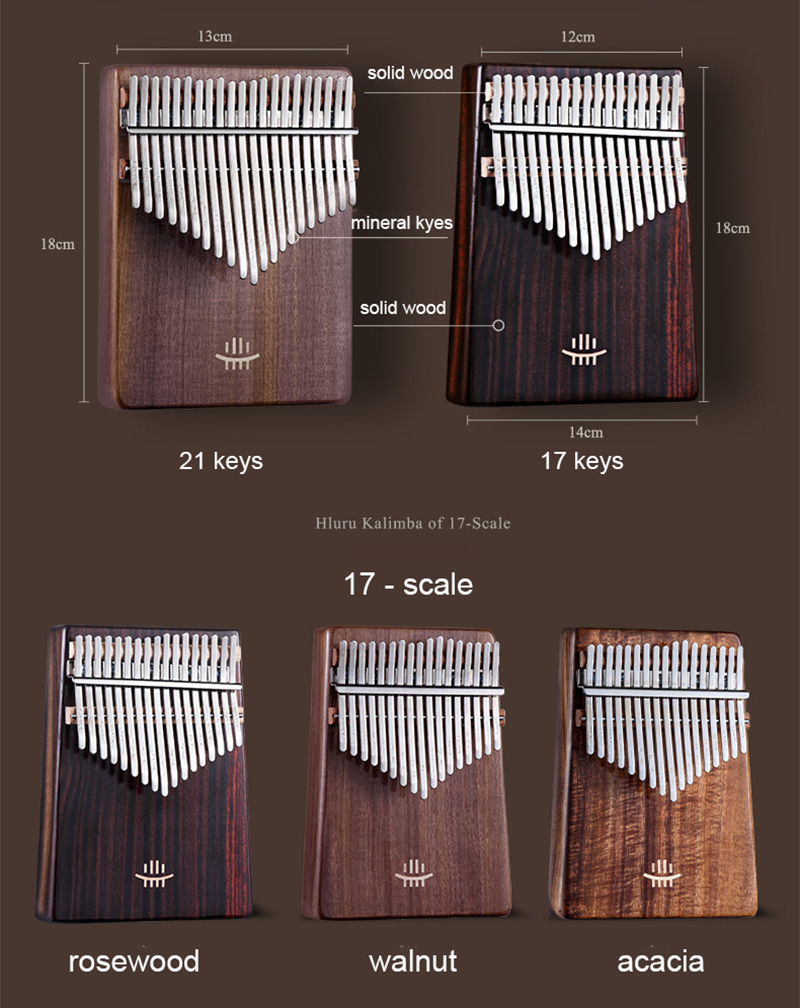Hluru Kalimba 17 Keys with Hol - A Musical Instrument With Keys recension och pris