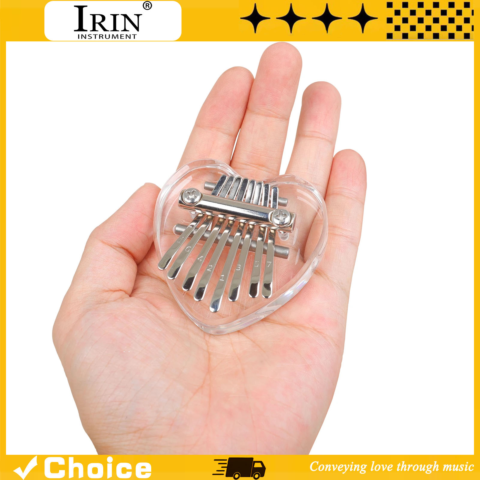 8-Key Kalimba Mini Thumb Piano - Musical Instrument Keyboard recension och pris
