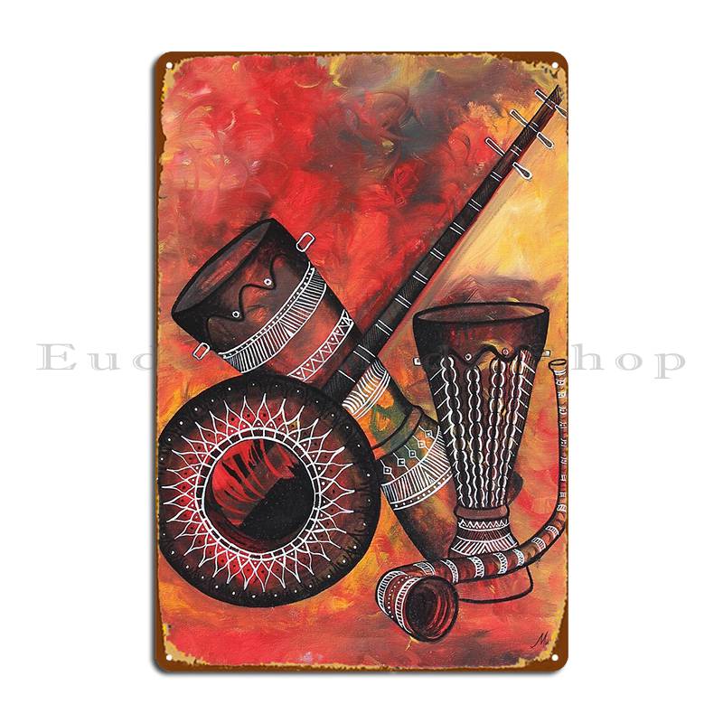 Music Instrument Metal Sign Ga - Musical Instrument Sign recension och pris