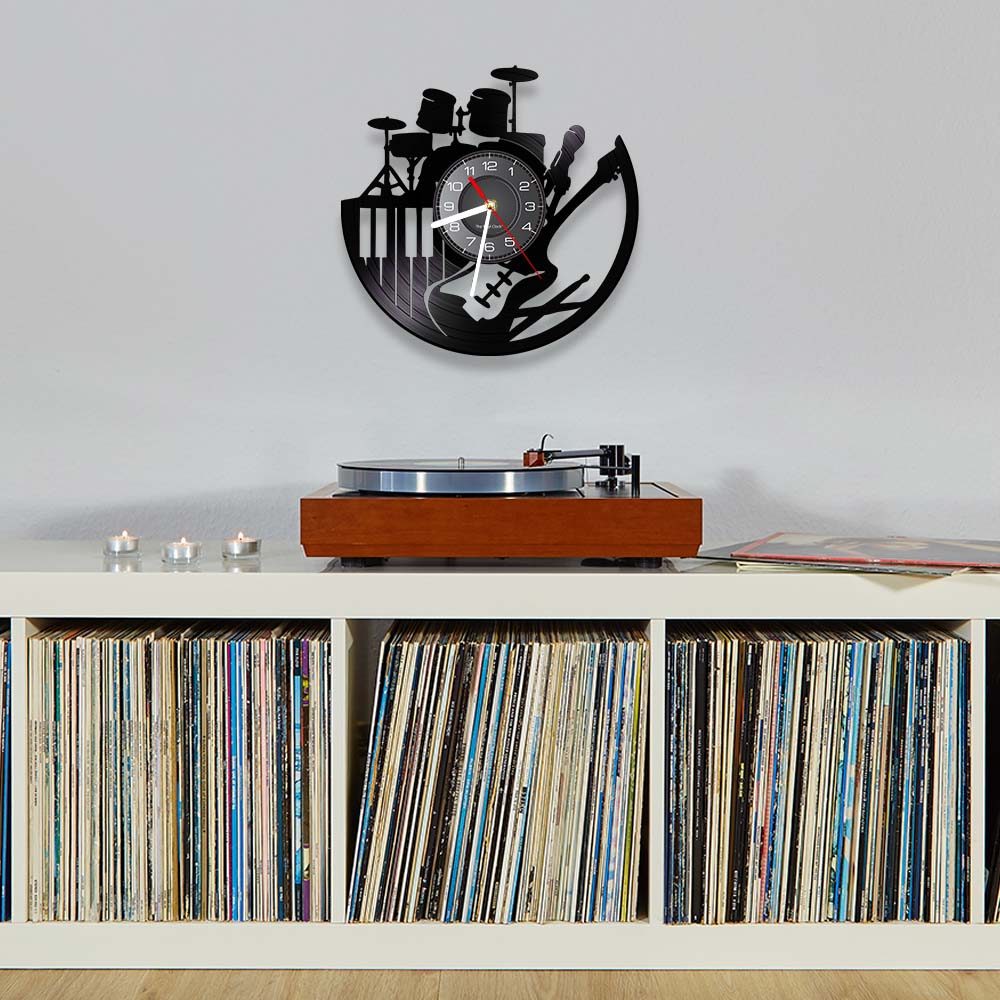 Electric Guitar Drum Rack Set  - Musical Instrument Sign recension och pris