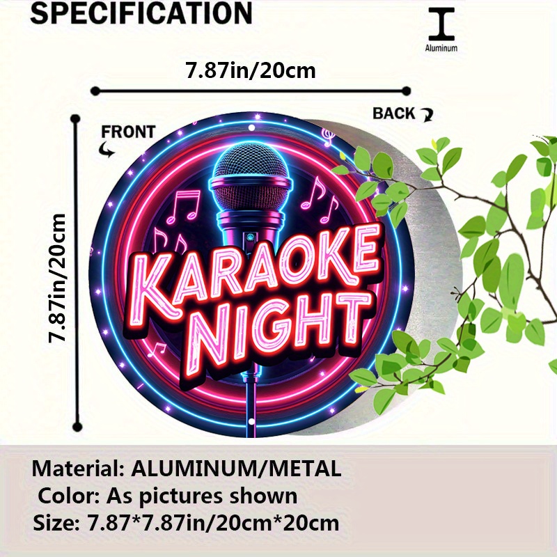 2D LED Neon Sign Karaoke Night - Musical Instrument Sign recension och pris